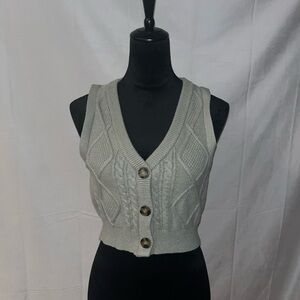Buttoned Sweater Vest